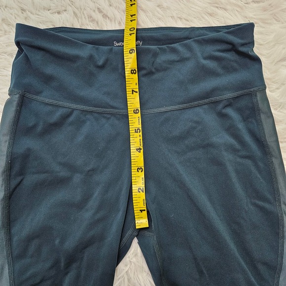 Sweaty Betty Women's Forest Green The Power Mesh Accent Workout Legging. Size XS - Picture 13 of 15